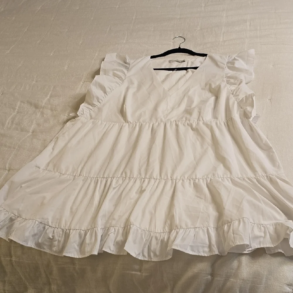Abercrombie & Fitch White Mini Dress XXXLP - Picture 3 of 16